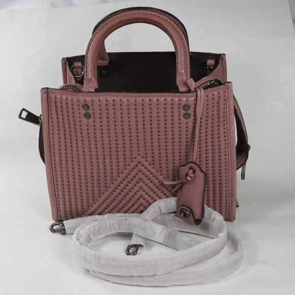 Coach Rogue 25 Womens Handbag Shoulder Bag Crossbody Quilted Nappa Leather $795 - Picture 3 of 13